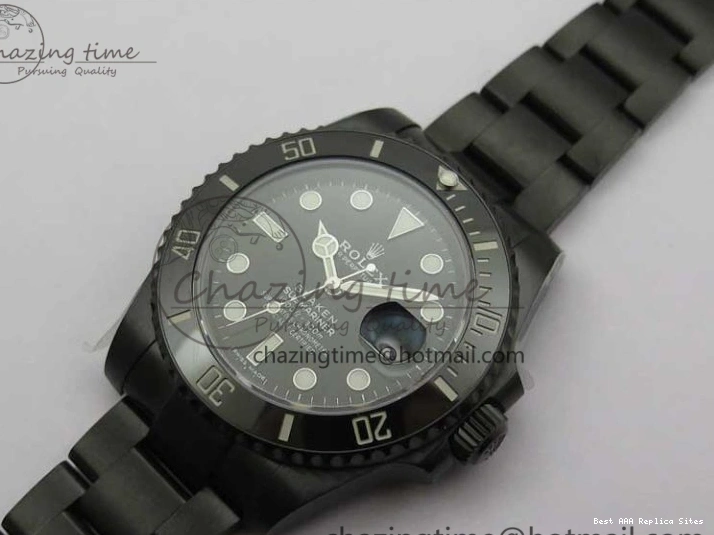 AAA Replica Watches Blaken Edition V6F WrinkleFree 1:1 Best Date W Submariner A 904L 2879 PVD 0121